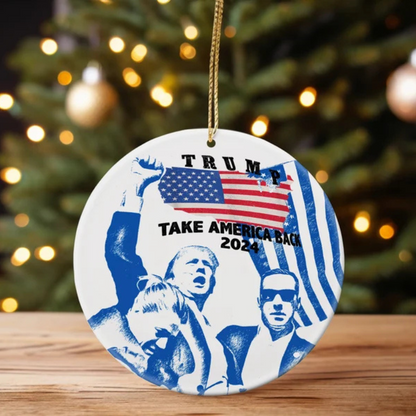 Trump Ornament,Trump Failed Attempt Ornament, Trump Make Christmas Great Again Ornament