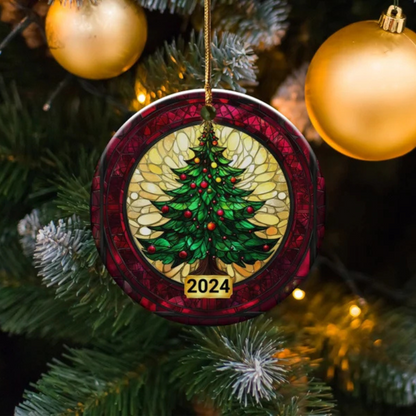 Christmas Tree Ornament, Beautiful Ornaments for Christmas Tree, Classic 2024 Christmas Tree Ornament