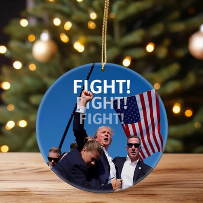 Trump Ornament,Trump Failed Attempt Ornament, Trump Make Christmas Great Again Ornament