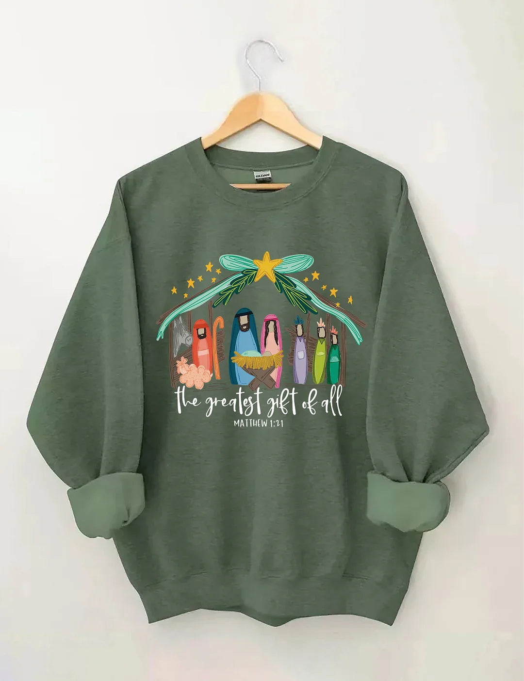 The Greatest Gift Of All Christmas Sweatshirt, Gift of Family Christmas Sweatshirt