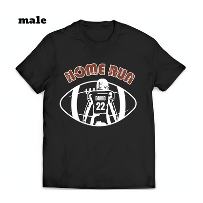 Home Run King Gift For Men Women Boys or Girls T-shirt, Custom Home Run Tee, Home-Run Football T-shirt