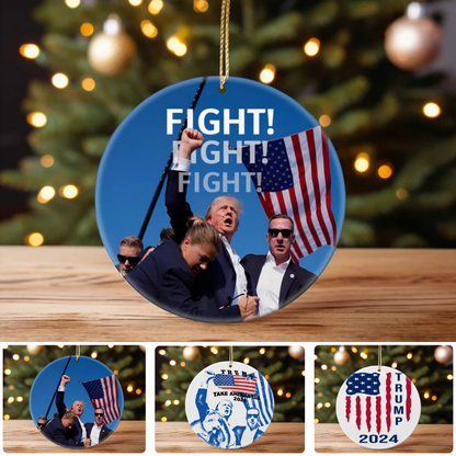 Trump Ornament,Trump Failed Attempt Ornament, Trump Make Christmas Great Again Ornament