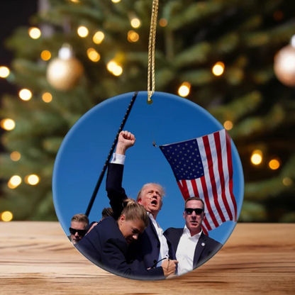 Trump Ornament,Trump Failed Attempt Ornament, Trump Make Christmas Great Again Ornament