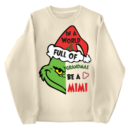 Customizable Christmas Shirt for the Coolest Mimi with Grandkids’ Names, Personalized Grandma Christmas Shirt with Grandkids’ Names