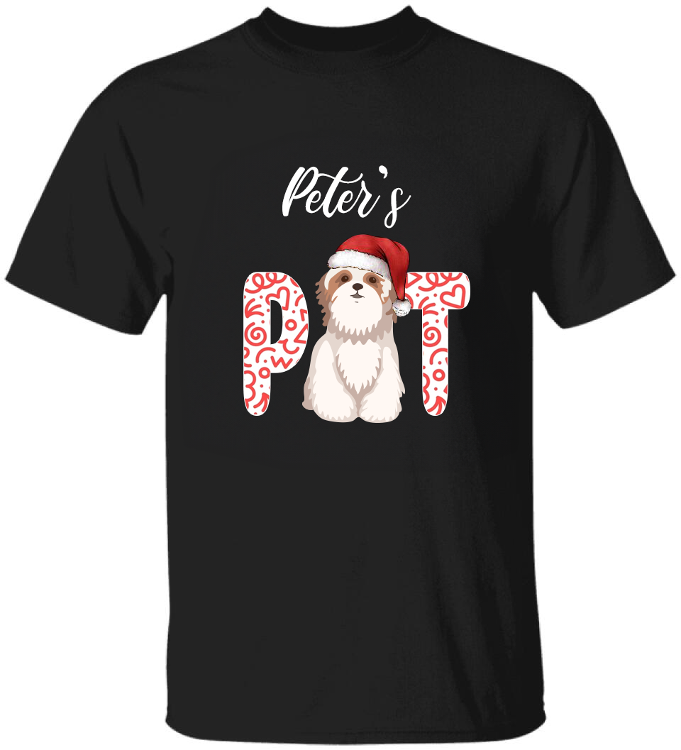 Custom Christmas Dog T-shirt, Designs Unique Dog T-shirt, The Perfect Christmas Gift for Dog Lovers