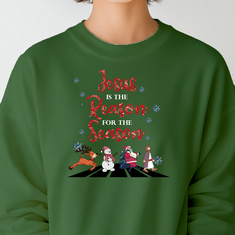 Jesus Is The Reason For The Season Christmas Sweatshirt Christ Is The Annigiftstore