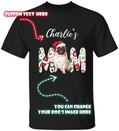 Custom Christmas Dog T-shirt, Designs Unique Dog T-shirt, The Perfect Christmas Gift for Dog Lovers