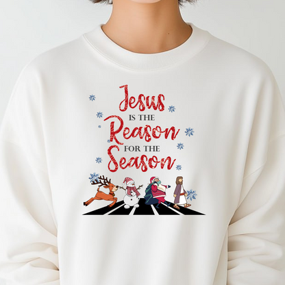 Jesus Is The Reason For The Season Christmas Sweatshirt, Christ Is The Gift This Christmas Sweatshirt, Joyful Christmas: Jesus Is The Saeson For The Christmas Sweatshirt